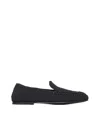 Dolce & Gabbana Crochet Slippers In Black