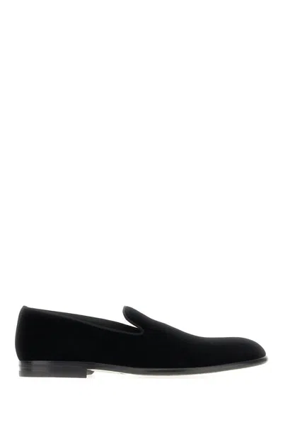 Dolce & Gabbana Moccasters In Black