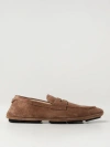 Dolce & Gabbana Calf Suede Driver Shoe In Hazel
