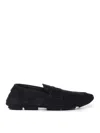 Dolce & Gabbana Dolce&gabbana Black Suede Loafer In Negro