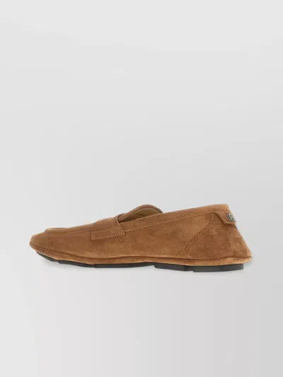 Dolce & Gabbana Loafers Suede Metal Detail