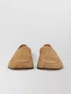 Dolce & Gabbana Loafers With Almond Toe And Suede Finish In Brown