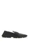 Dolce & Gabbana Leather Loafers With Round Toe And Textured Finish