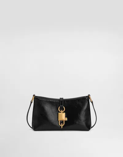 DOLCE & GABBANA LOCK SHOULDER BAG IN CALFSKIN