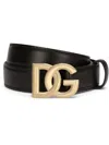 Dolce & Gabbana Logata Dg Belt In Nero