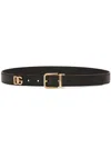 Dolce & Gabbana Logo Belt Accessories In Black