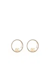 Dolce & Gabbana Ear Cuff Earrings With Dg Logo And Rhinestones