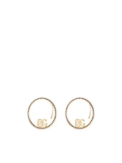 Dolce & Gabbana Logo And Rhinestone Ear Cuff Earrings