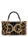 Dolce & Gabbana Logo Animal Print Tote In Multicolor
