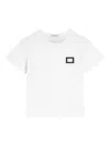 Dolce & Gabbana Jersey T-shirt With Logo Plate In White