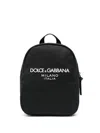 Dolce & Gabbana Logo-appliqué Backpack In Black