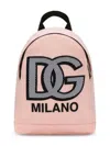 Dolce & Gabbana Logo-appliqué Backpack In Pink