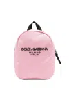 Dolce & Gabbana Logo-print Backpack In Pink