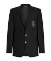Dolce & Gabbana Appliqué Blazer - Men's - Eco Virgin Wool/silk/viscose In Black