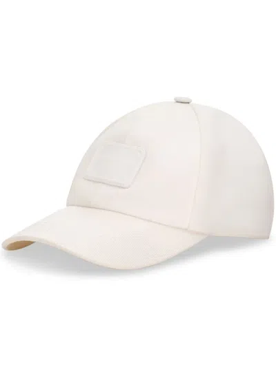 Dolce & Gabbana Logo-appliqué Cotton Cap In White