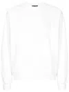 Dolce & Gabbana Logo-appliqué Cotton Sweatshirt In White