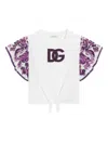 Dolce & Gabbana Majolica-print Short-sleeved Poplin T-shirt