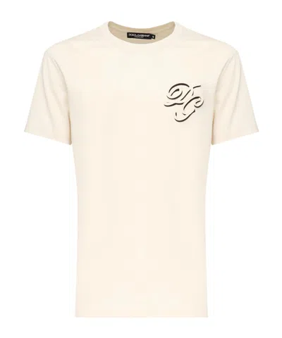 Dolce & Gabbana Logo-appliqué Crew-neck T-shirt