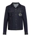 Dolce & Gabbana Classic Denim Jacket With Structured Silhouette In Black