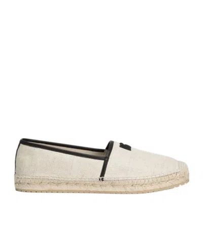 DOLCE & GABBANA DOLCE  GABBANA DG LOGO EMBROIDERED ESPADRILLES