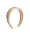 Dolce & Gabbana Logo-appliqué Headband In Brown
