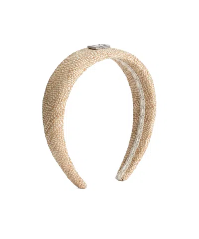 Dolce & Gabbana Logo-appliqué Headband In Brown