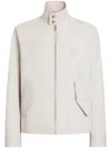 Dolce & Gabbana Beige Logo Embroidery Jacket In Neutrals