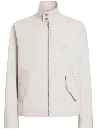 DOLCE & GABBANA LOGO-APPLIQUÉ JACKET