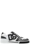 Dolce & Gabbana Logo-appliqué Leather Sneakers In Black