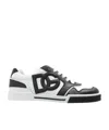 Dolce & Gabbana Logo-appliqué Leather Sneakers In White