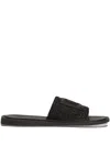 Dolce & Gabbana Pantoletten Mit Logo-applikation In Black
