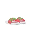 Dolce & Gabbana Logo-appliqué Slides In Pink