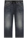 Dolce & Gabbana Logo-appliqué Straight-leg Jeans In Blue