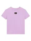 Dolce & Gabbana Logo-appliqué T-shirt In Violett