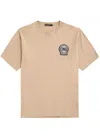 Dolce & Gabbana Dg-embroidered Cotton T-shirt In Cream