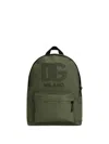 Dolce & Gabbana Nylon Backpack With Dg Patch In Green