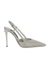 Dolce & Gabbana X Kim Lollo Embellished Leather Pumps In Gray
