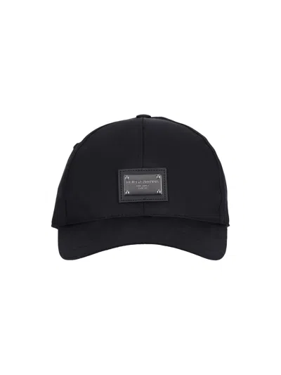 Dolce & Gabbana Logo Baseball Cap In Black
