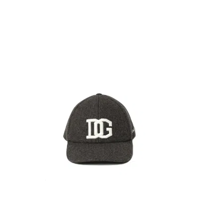 Dolce & Gabbana Logo Baseball Hat Men In Gray