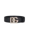 Dolce & Gabbana Adjustable Textured Finish Belts