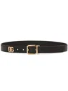 Dolce & Gabbana Logo Belt Accessories In Black