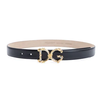 Dolce & Gabbana Logo Belt. Accessories In Black
