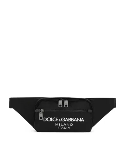 Dolce & Gabbana Logo Belt Bag In Black