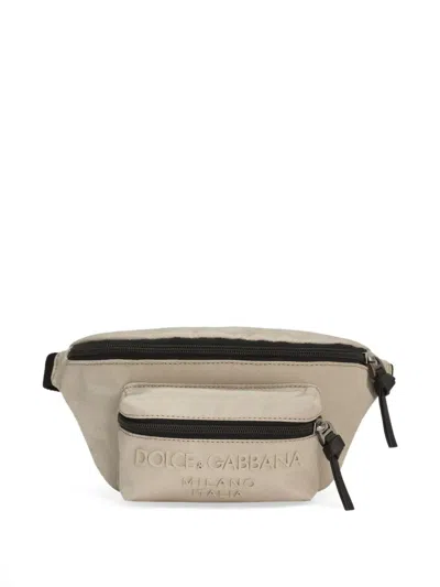 Dolce & Gabbana Kids' Logo Belt Bag In Neutrals