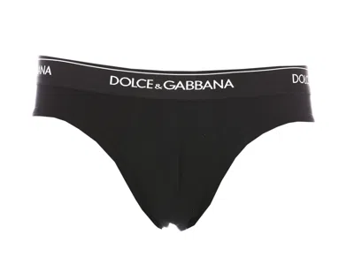 Dolce & Gabbana Logo Bipack Brief In Black