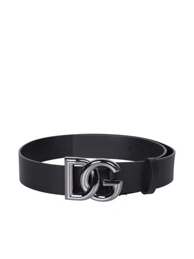 Dolce & Gabbana Logo Black Belt