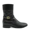 Dolce & Gabbana Logo Boots In Black