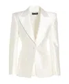 Dolce & Gabbana Dolce  Gabbana Logo Botton Single-breasted Blazer In White