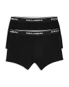 Dolce & Gabbana Logo Boxer Briefs, Pack Of 2 In Black