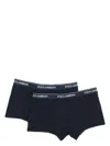 Dolce & Gabbana Two-pack Of Stretch Cotton Regular-fit Boxers Clothing In Black